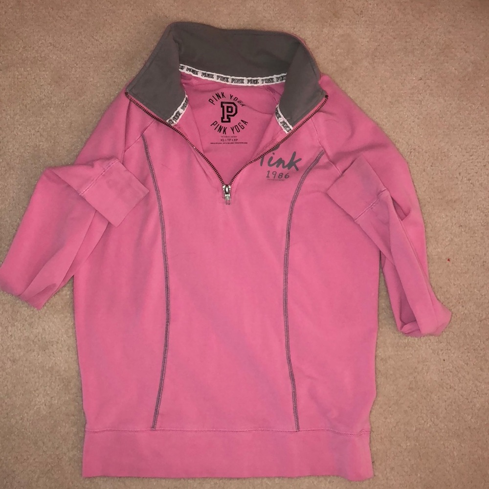 pink long sleeved pink shirt